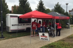 One of our first tailgates on The Grid with our new trailer