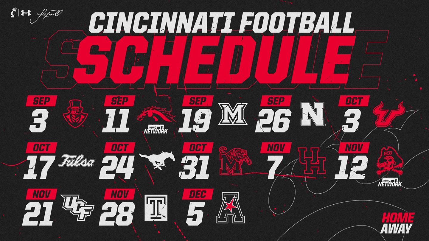 Cincinnati Bearcats Football Schedule Colly Rozina